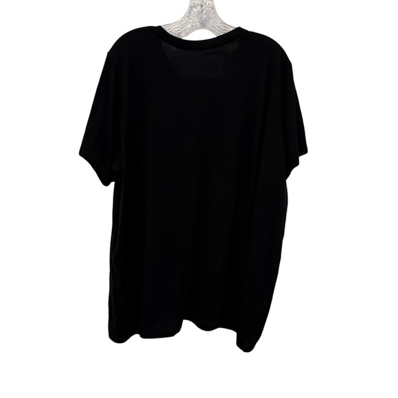 Holiday Time Women’s Black Jingle All the Way Short Sleeve T Shirt - Picture 3 of 7